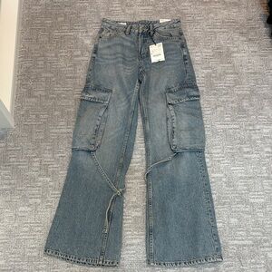 Zara Women's Flare Wide Leg Caro Pant